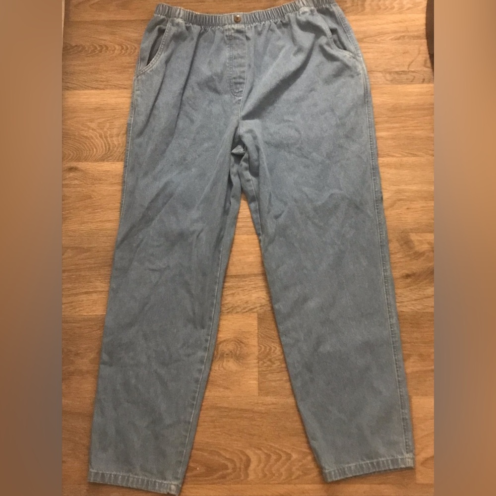 ALIA Pull-On  Pants Blue Plus  Size  16W